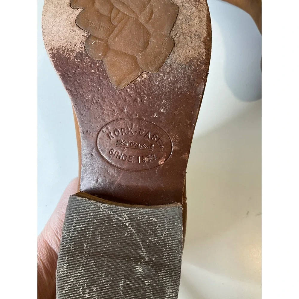 Kork Ease Velma‎ Leather Flat Chelsea Ankle Booties Western Cowgirl Rodeo 7.5